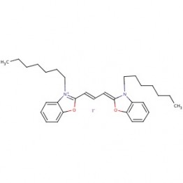 3,3′-Diheptyloxacarbocyanine iodide (CAS 53213-83-5)