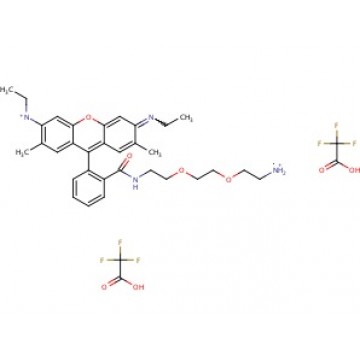 Rhodamine 6G bis(oxyethylamino)ethane amide bis (trifluoroacetate) (CAS 1173097-69-2)